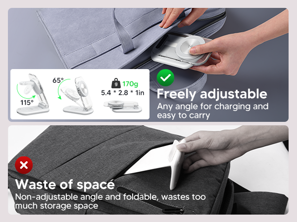 3-in-1 マグネット式ワイヤレス充電器