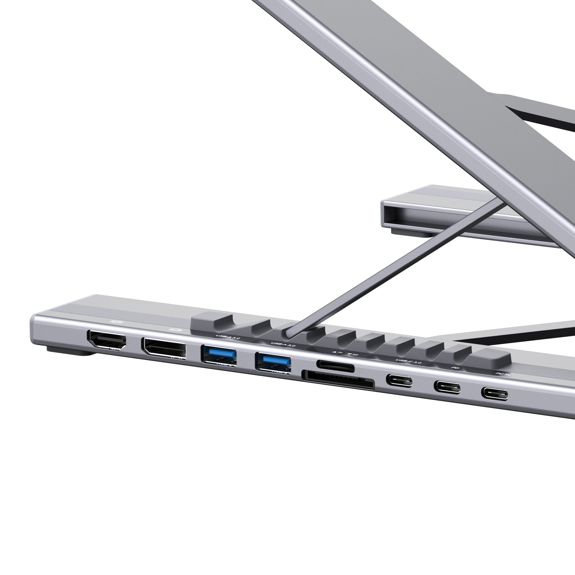 Professional Laptop Riser with 8K@30Hz DisplayPort and HDMI Output