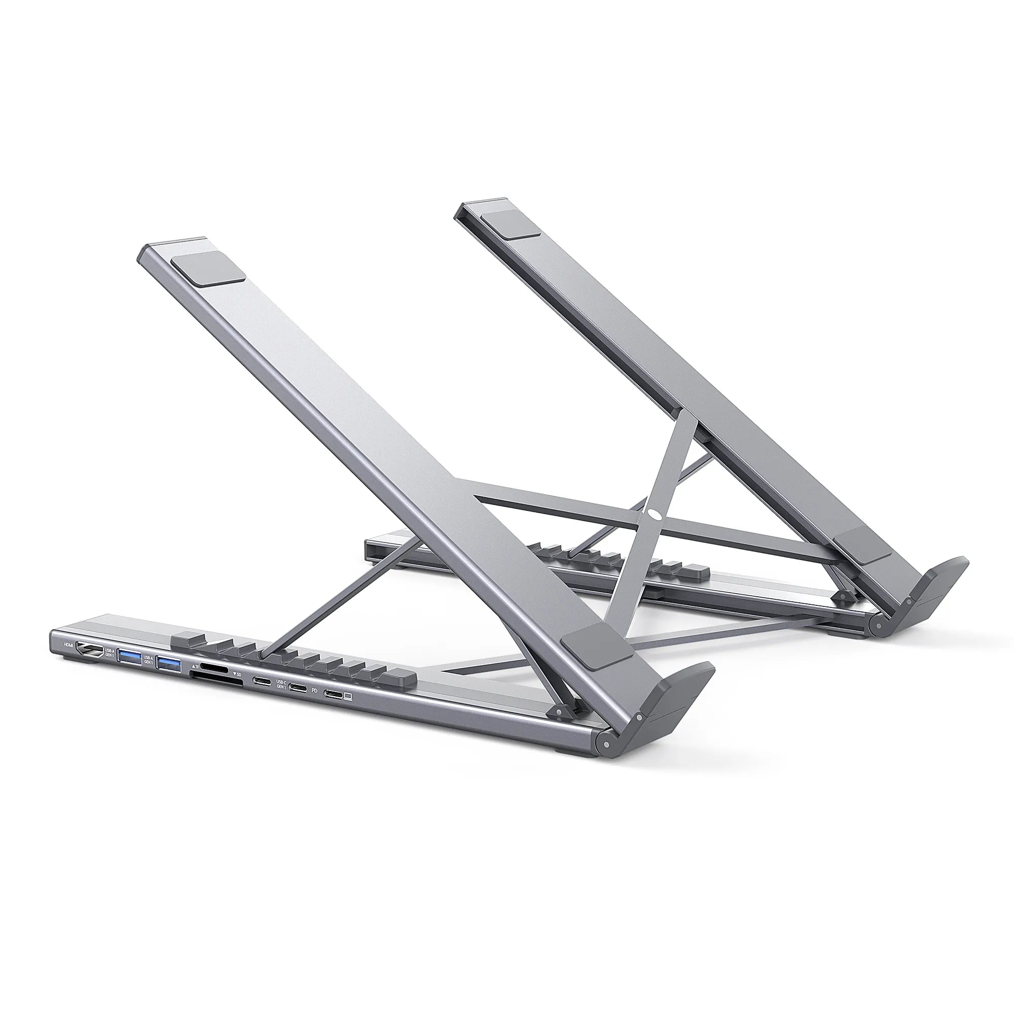 USB-C Laptop Dock Stand — One Cable, Full Setup | Hybrid Work | Mukiya