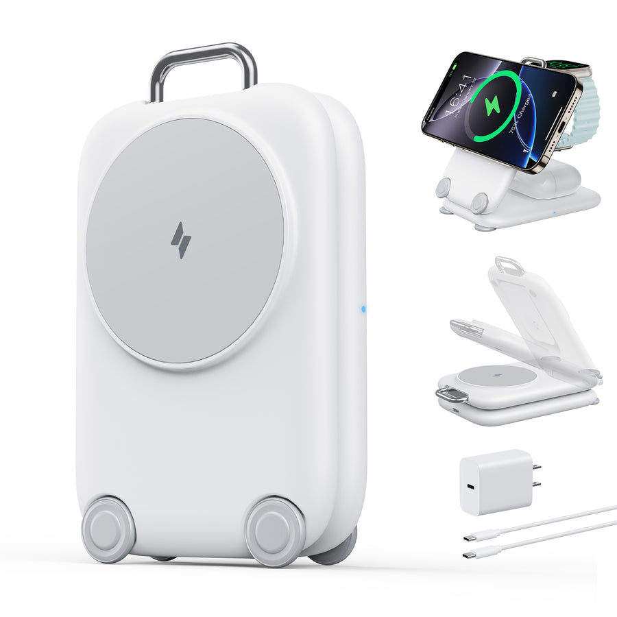 スーツケース型マグネット式ワイヤレス充電器