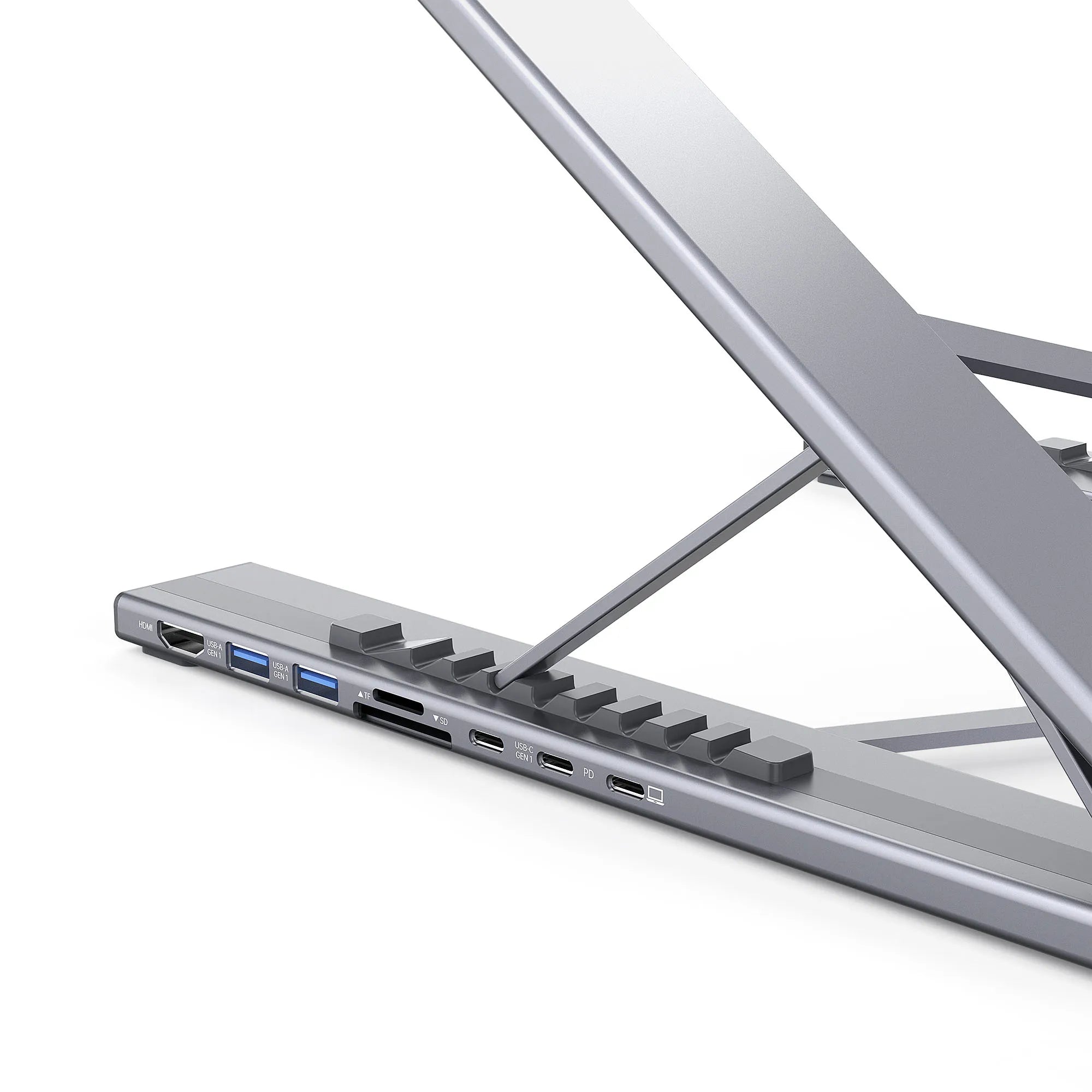 8-in-1 USB-C ノートパソコンドックスタンド