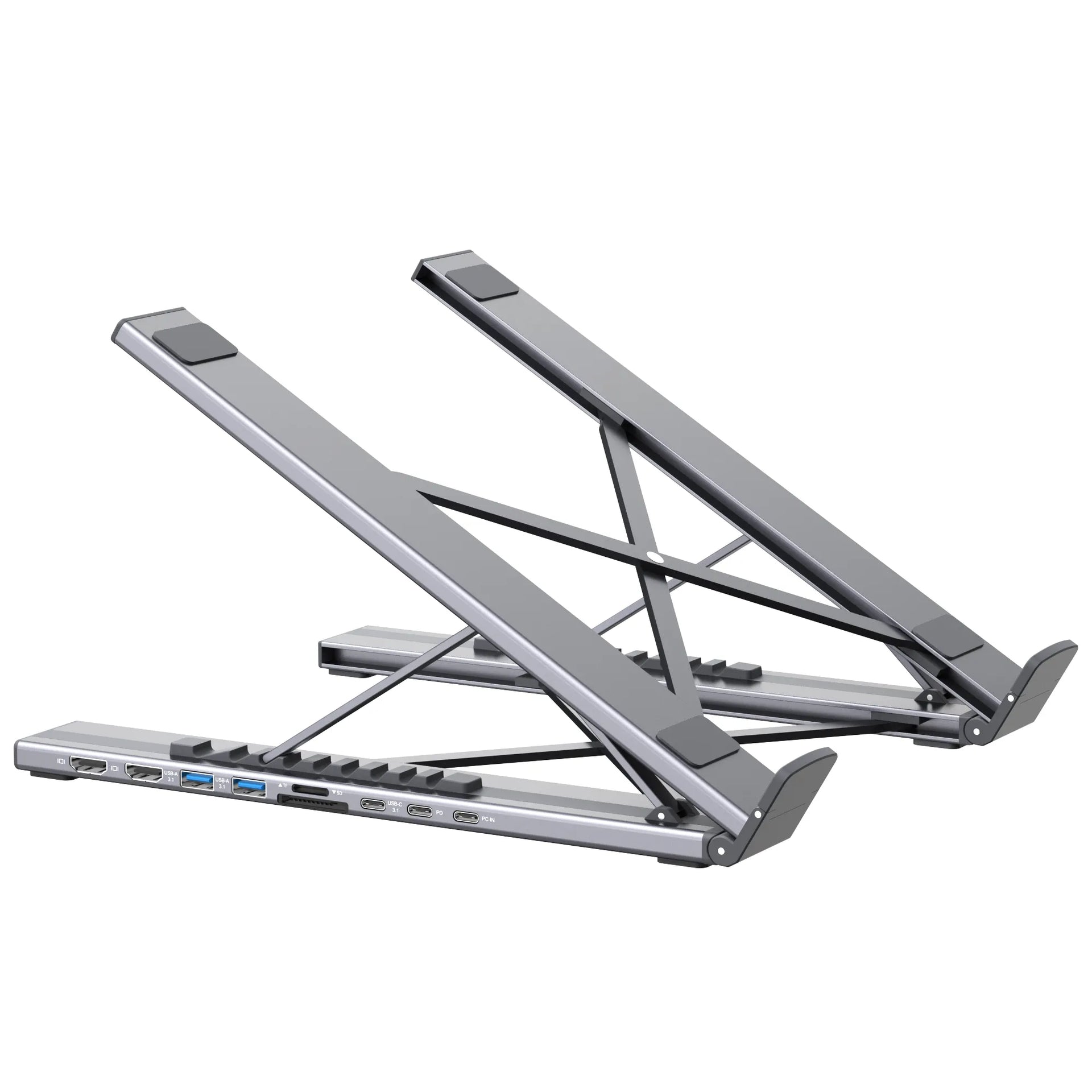 USB-C Laptop Dock Stand — One Cable, Full Setup | Hybrid Work | Mukiya