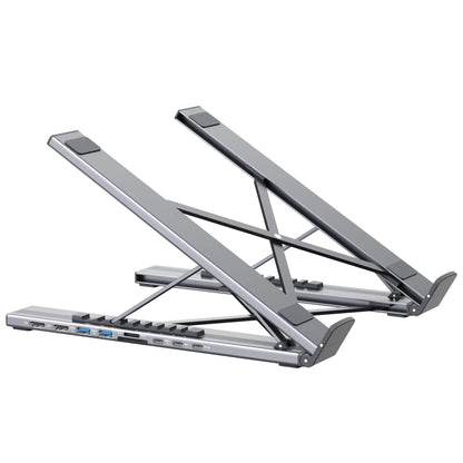 Mukiya USB-C Laptop Docking Station Stand Pro - Dual 4K@60Hz HDMI Support